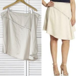 ⭐️3/$15 Lane Bryant asymmetric zipper skirt